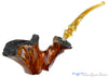 Blue Room Briars is proud to present this Preben Holm Fancy Prestige C5 Bent Freehand Sitter with Plateaux Estate Pipe