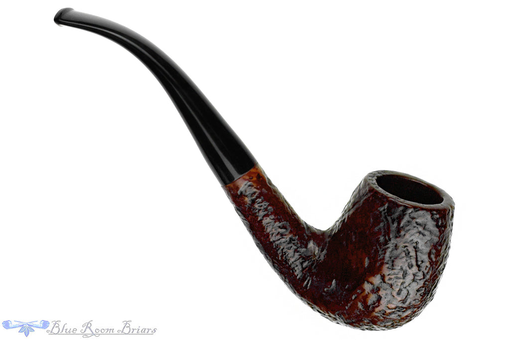 Stanwell Best Make 83 (Reg. Era) Sandblast Bent Billiard Estate Pipe with Replacement Stem