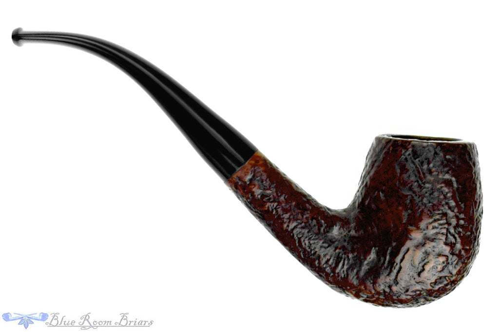 Stanwell Best Make 83 (Reg. Era) Sandblast Bent Billiard Estate Pipe with Replacement Stem