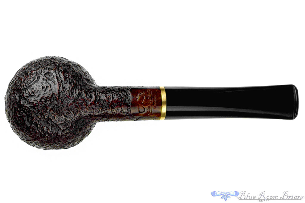 Blue Room Briars is proud to present this Sara Eltang Sandblast Apple with Brass Estate Pipe