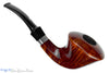 Nørding 16 Bent Fan Dublin with Paneled Diamond Shank and Silver Estate Pipe