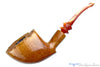 Blue Room Briars is proud to present this Bjarne Handmade Bent Freehand with Plateau UNSMOKED Estate Pipe