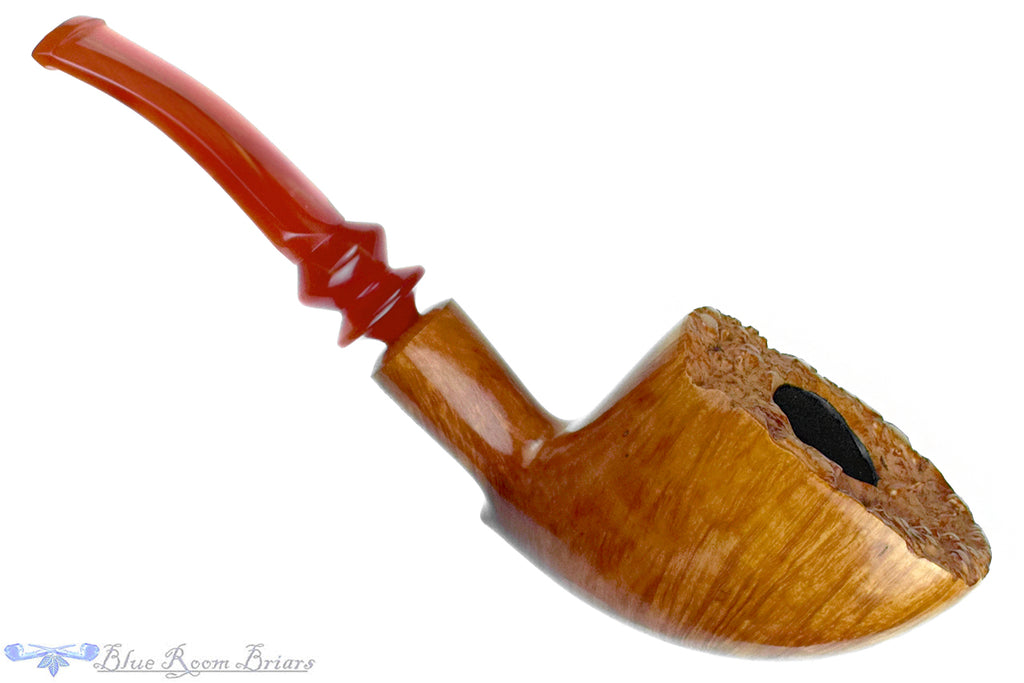 Blue Room Briars is proud to present this Bjarne Handmade Bent Freehand with Plateau UNSMOKED Estate Pipe