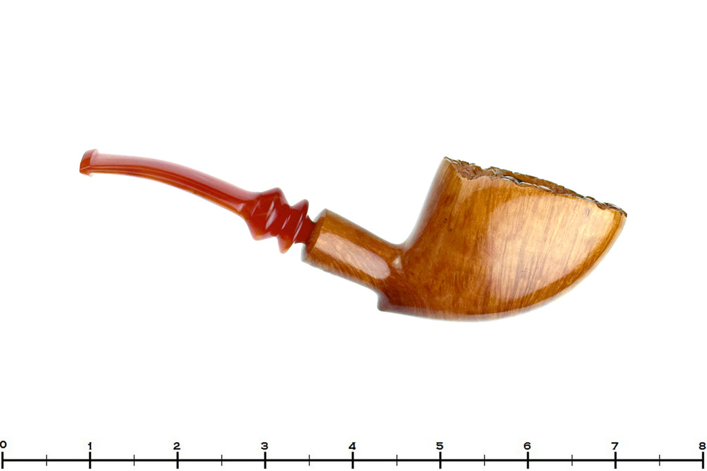 Blue Room Briars is proud to present this Bjarne Handmade Bent Freehand with Plateau UNSMOKED Estate Pipe