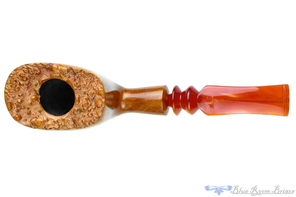 Blue Room Briars is proud to present this Bjarne Handmade Bent Freehand with Plateau UNSMOKED Estate Pipe