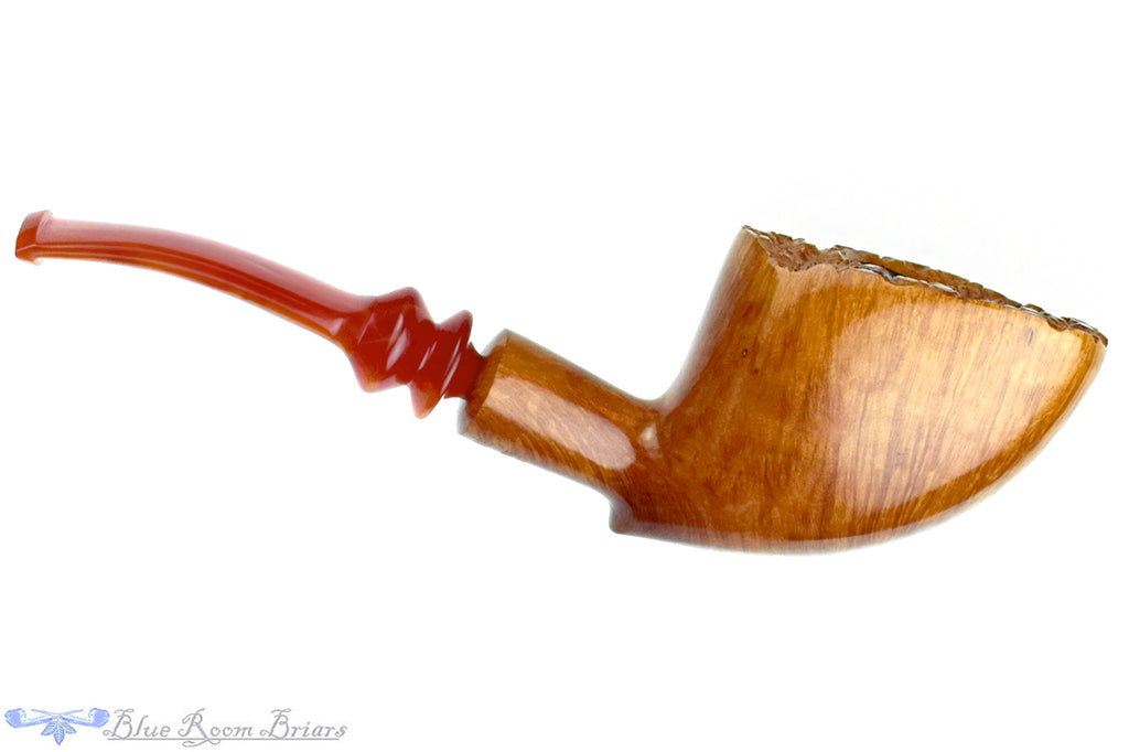 Blue Room Briars is proud to present this Bjarne Handmade Bent Freehand with Plateau UNSMOKED Estate Pipe