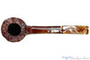 Joseph M Gregorio Briarfection 6 1/4 Bent Rusticated Dublin with Plateau Estate Pipe