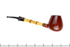 Blue Room Briars is proud to present this Peter Stokkebye (Jørgen Larsen) Bent Asymmetric Egg with Bamboo Estate Pipe