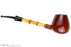 Blue Room Briars is proud to present this Peter Stokkebye (Jørgen Larsen) Bent Asymmetric Egg with Bamboo Estate Pipe