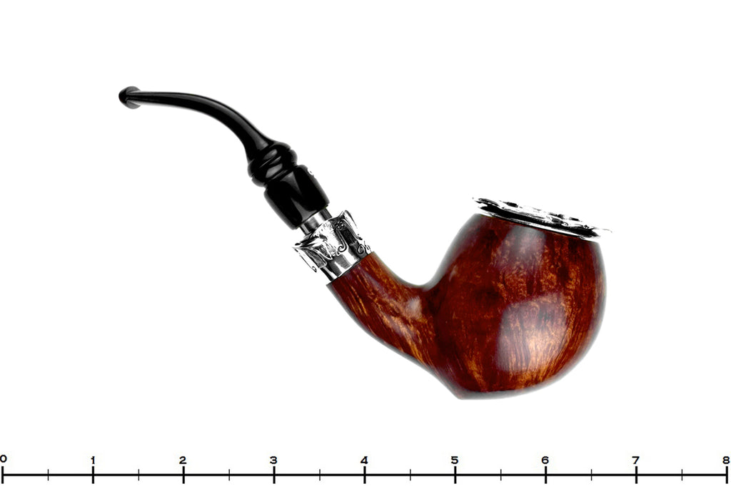 Blue Room Briars is proud to present this Luigi Viprati Limited Edition Salvador Dali (2007 Make) Bent Apple UNSMOKED with Silver and Rose Bowl Cap Estate Pipe
