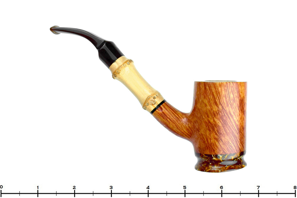 Blue Room Briars is proud to present this Ardor Mercuric (2009 Make) Bent Cherrywood Sitter with Bamboo and Acrylic UNSMOKED Estate Pipe