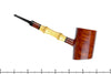 Bjarne Nielsen Handmade Bent Cherrywood Poker Sitter with Bamboo UNSMOKED Estate Pipe