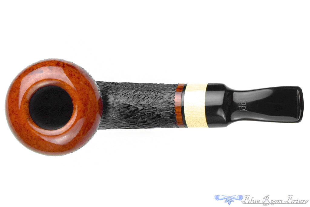 Blue Room Briars is proud to present this Design Berlin Jahrespfeife (Pipe of the Year) 2013 Partial Carved Cup and Saucer (9mm Filter) with Holly Wood UNSMOKED Estate Pipe