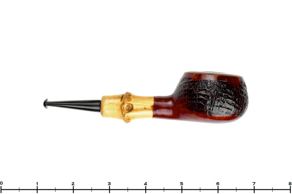 Blue Room Briars is proud to present this Ascorti Media Partial Sandblast Prince Sitter with Bamboo Estate Pipe