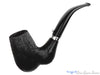 Blue Room Briars is proud to present this L'Anatra Dalle Uova D'oro Gigante Bent Brush Carved Egg with Nickel Estate Pipe