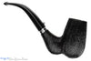 Blue Room Briars is proud to present this L'Anatra Dalle Uova D'oro Gigante Bent Brush Carved Egg with Nickel Estate Pipe