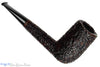 Blue Room Briars is proud to present this Castello Sea Rock Briar SK 76 Rusticated Stacked Billiard with Oval Shank Estate Pipe