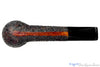 Blue Room Briars is proud to present this Castello Sea Rock Briar SK 76 Rusticated Stacked Billiard with Oval Shank Estate Pipe