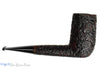 Blue Room Briars is proud to present this Castello Sea Rock Briar SK 76 Rusticated Stacked Billiard with Oval Shank Estate Pipe