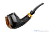 Blue Room Briars is proud to present this Poul Winslow Flamenco Limited Edition 07 Partial Carved Bent Brandy with Silver and Acrylic Estate Pipe