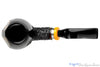 Blue Room Briars is proud to present this Poul Winslow Flamenco Limited Edition 07 Partial Carved Bent Brandy with Silver and Acrylic Estate Pipe