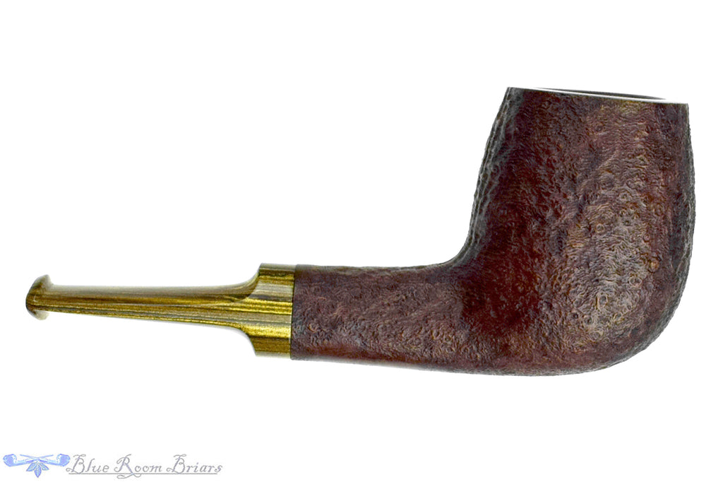Blue Room Briars is proud to present this Dirk Heinemann Pipe Sandblast Billiard with Gold Brindle
