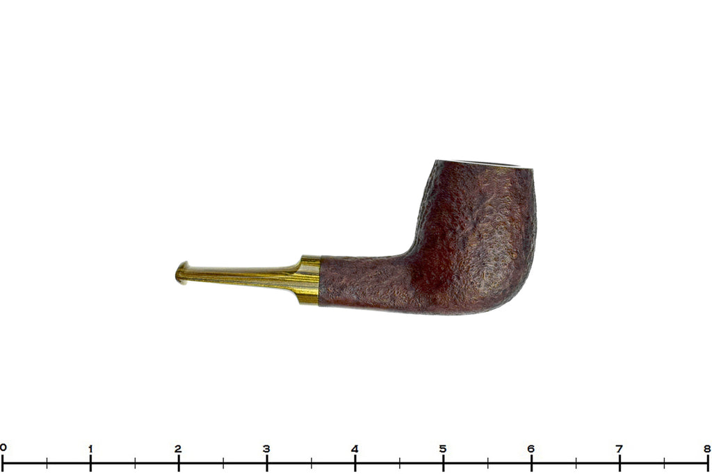 Blue Room Briars is proud to present this Dirk Heinemann Pipe Sandblast Billiard with Gold Brindle