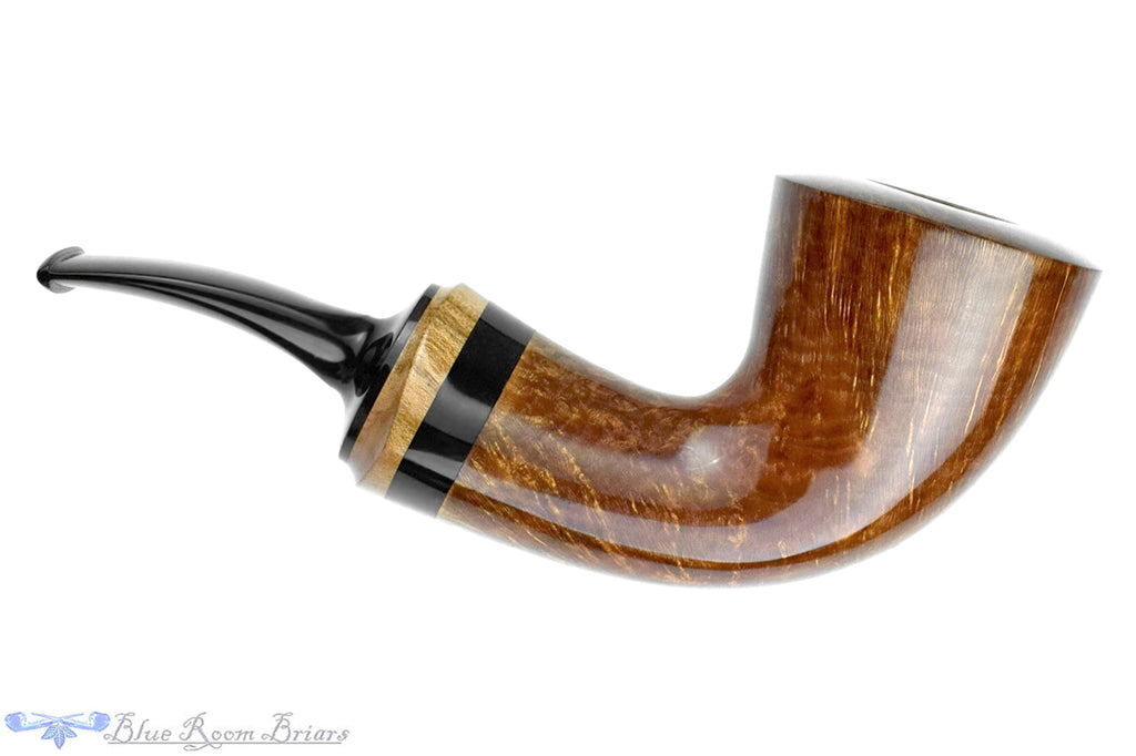 Blue Room Briars is proud to present this Joseph Skoda Pipe 2411 Bent Dublin with Teardrop Shank and Olivewood