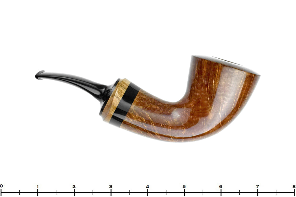 Blue Room Briars is proud to present this Joseph Skoda Pipe 2411 Bent Dublin with Teardrop Shank and Olivewood