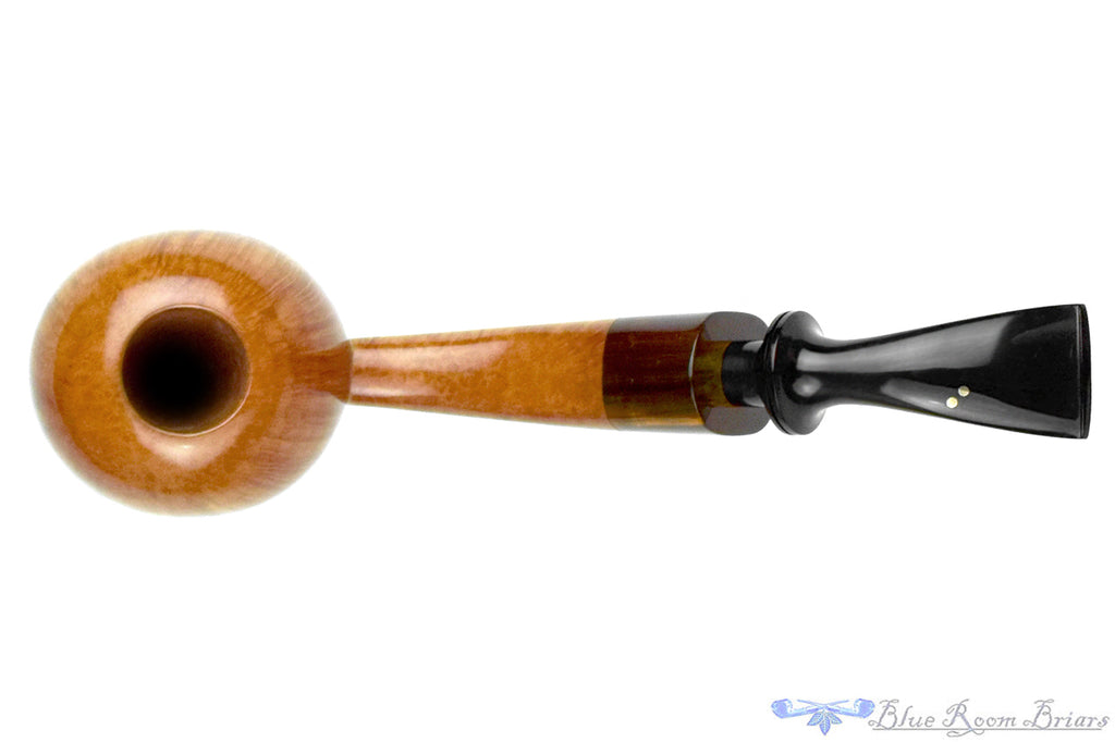 Blue Room Briars is proud to present this Joseph Skoda Pipe Large Bent Apple with Amber Acrylic Ferrule