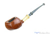 Blue Room Briars is proud to present this Nate King Pipe 1122 Natural Smooth Blowfish with Bamboo