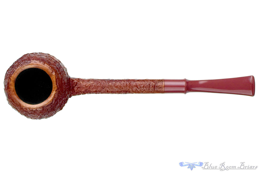 Blue Room Briars is proud to present this Nate King Pipe 1092 Natural Ring Blast Long Shank Tomato