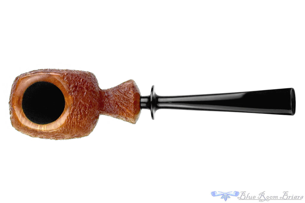 Blue Room Briars is proud to present this Nate King Pipe 1003 Natural Crosscut Sandblast Fugu Blowfish