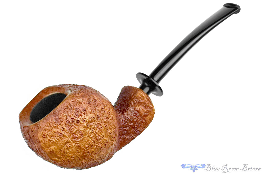 Blue Room Briars is proud to present this Nate King Pipe 1003 Natural Crosscut Sandblast Fugu Blowfish