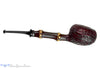 Blue Room Briars is proud to present this Joe Hinkle Pipe 26DF Sandblast Tomato Sitter with Dark Bamboo and Horn