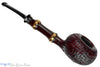 Blue Room Briars is proud to present this Joe Hinkle Pipe 26DF Sandblast Tomato Sitter with Dark Bamboo and Horn
