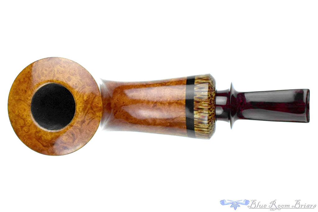 Bonsai Pipes By Tobias Höse Bent Dublin with Teardrop Shank and Red Palm