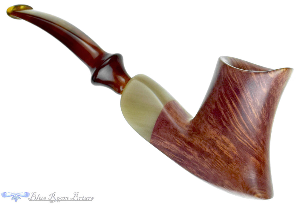 Blue Room Briars is proud to present this Richard Garofalo Pipe Volcano Freehand with Horn Ferrule