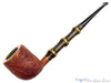 Blue Room Briars is proud to present this Jürgen Moritz Pipe 326 Sandblast Billiard with Dark Bamboo