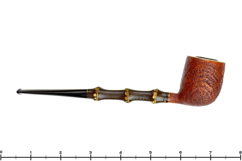Blue Room Briars is proud to present this Jürgen Moritz Pipe 326 Sandblast Billiard with Dark Bamboo