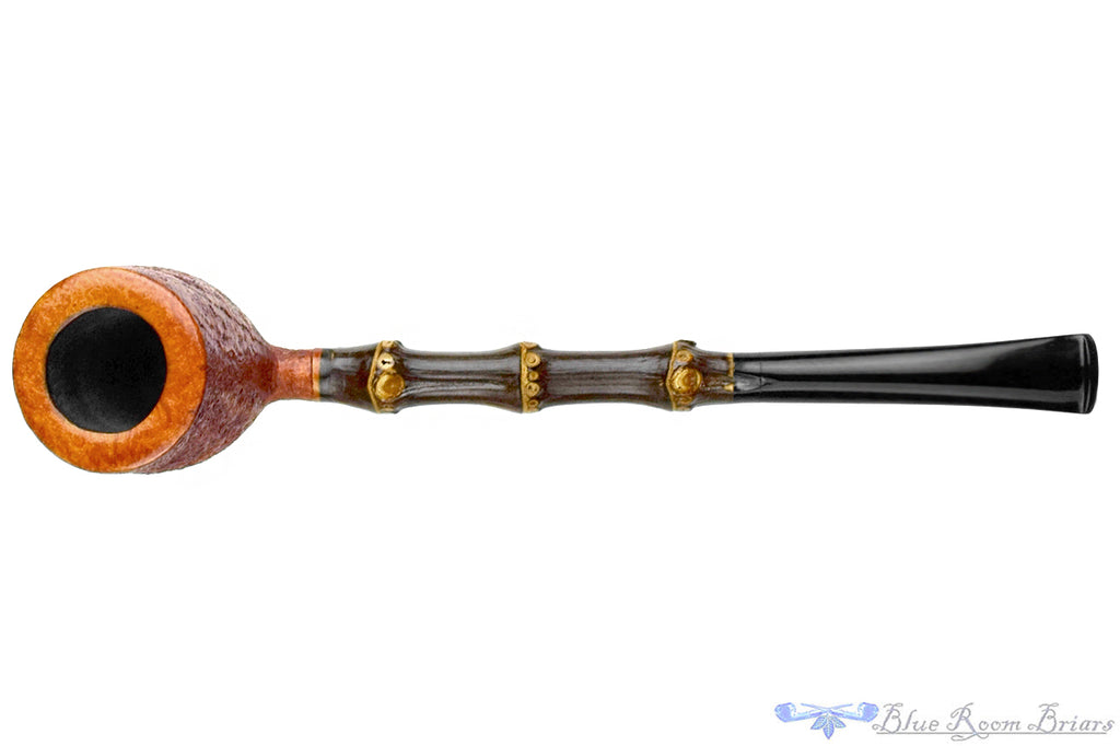 Blue Room Briars is proud to present this Jürgen Moritz Pipe 326 Sandblast Billiard with Dark Bamboo