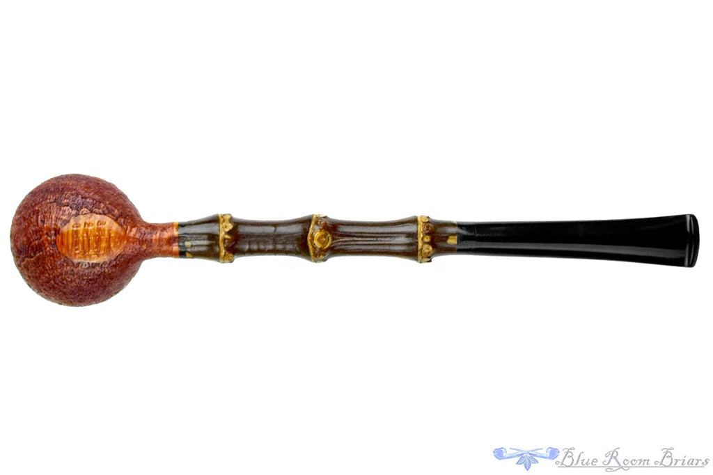 Blue Room Briars is proud to present this Jürgen Moritz Pipe 326 Sandblast Billiard with Dark Bamboo