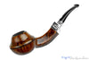 Fiamma di Re Rhodesiart Leonardo Da Vinci 2 Crowns Bent Bulldog with Silver