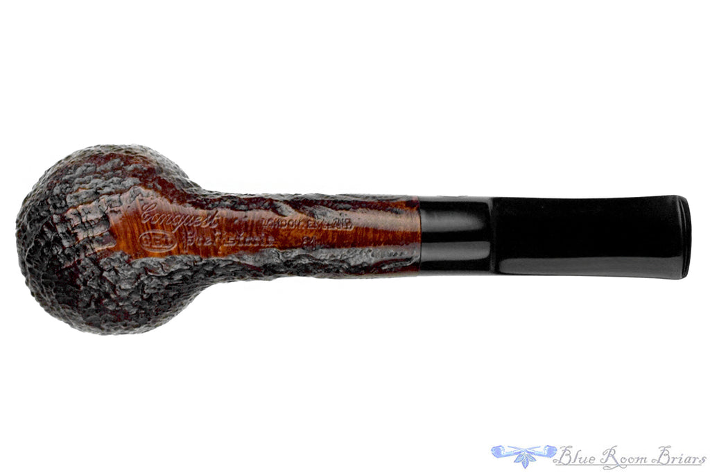 Blue Room Briars is proud to present this GBD Conquest Prehistoric 81 (Pre Cadogan) Sandblast Apple Sitter Estate Pipe