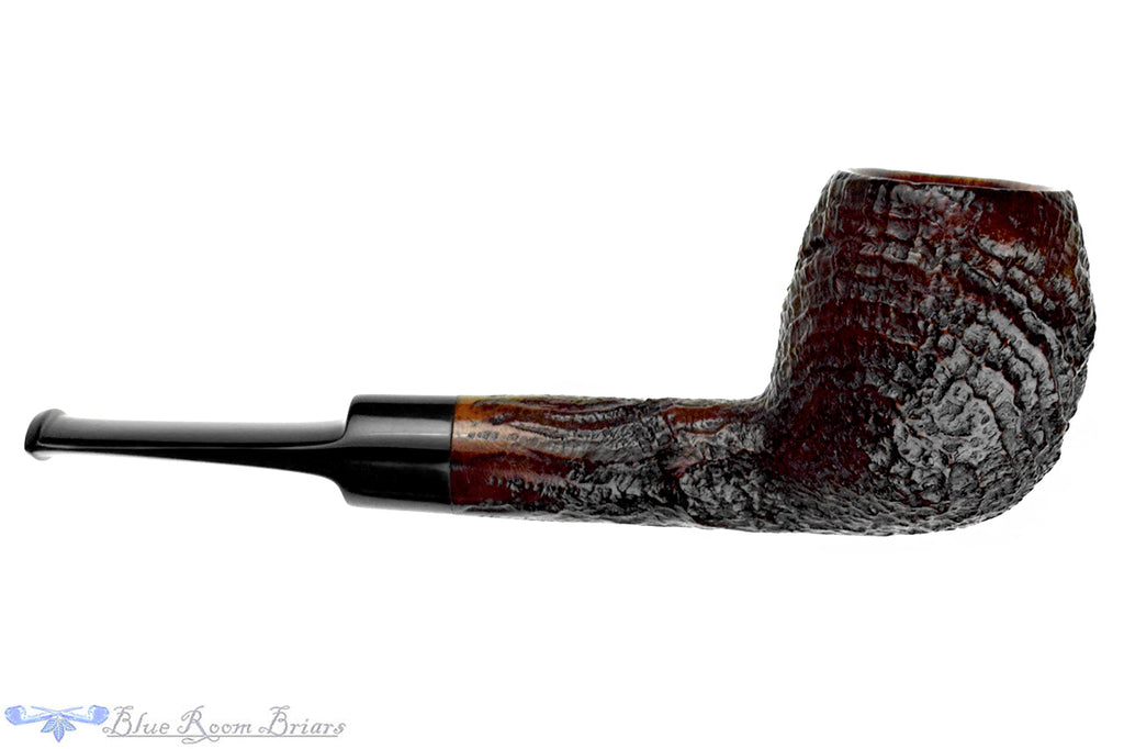 Blue Room Briars is proud to present this GBD Conquest Prehistoric 81 (Pre Cadogan) Sandblast Apple Sitter Estate Pipe