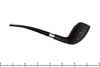 Blue Room Briars is proud to present this Larsen Super Grain Handmade Sandblast Bent Belge Estate Pipe with Silver Repair Band and Replacement Stem