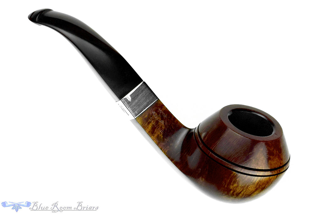 Peterson Sherlock Holmes Squire (2021 Make) Bent Bulldog with Silver and P-Lip Estate Pipe