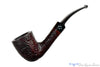 Blue Room Briars is proud to present this Sasieni 4-Dot Ruff Root Dark 2 Bent Sandblast Dublin Estate Pipe