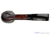 Blue Room Briars is proud to present this Sasieni 4-Dot Ruff Root Dark 2 Bent Sandblast Dublin Estate Pipe