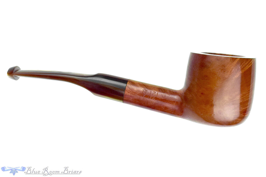 Blue Room Briars is proud to present this Savinelli Extra 121 KS Bent Pot Sitter (6mm Filter) Estate Pipe